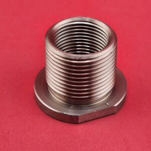 Stainless Barrel Thread Adapter 1/2-28 to 5/8-24 - Muzzle Device Adapter