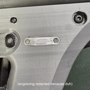 Heat Set Serial Number Tag